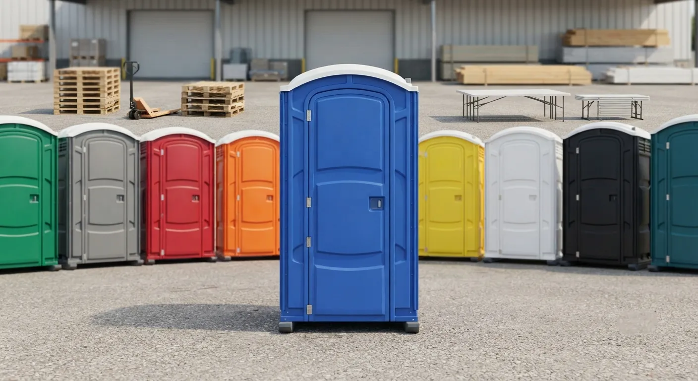 Portable restroom units delivered on a Westminster, CO work zone