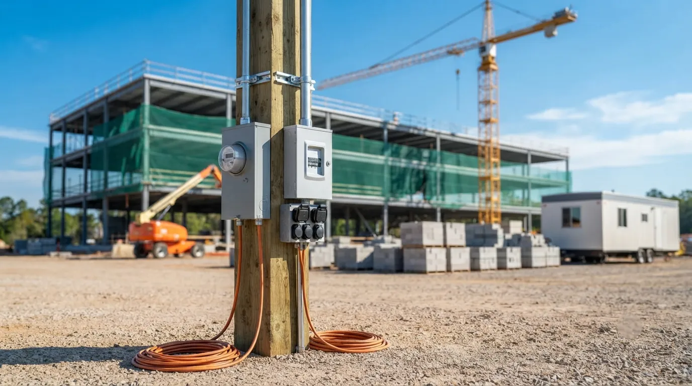 Temporary Power Pole in Westminster, CO
